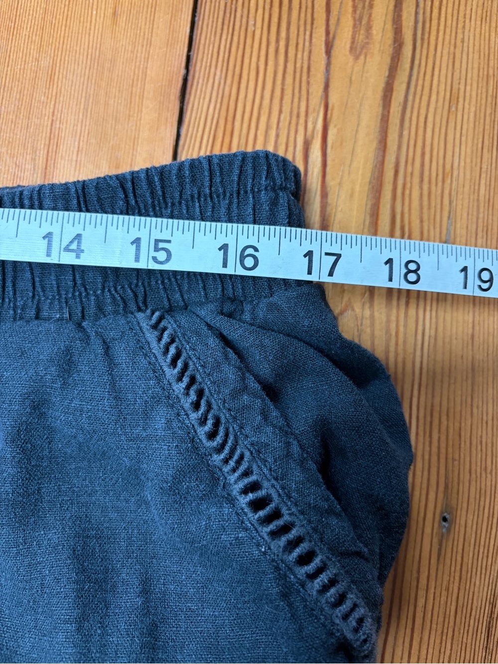 Briggs women’s linen blend black pants - Picture 2 of 6